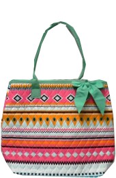 Small Quilted Tote Bag-AQM1515-MINT